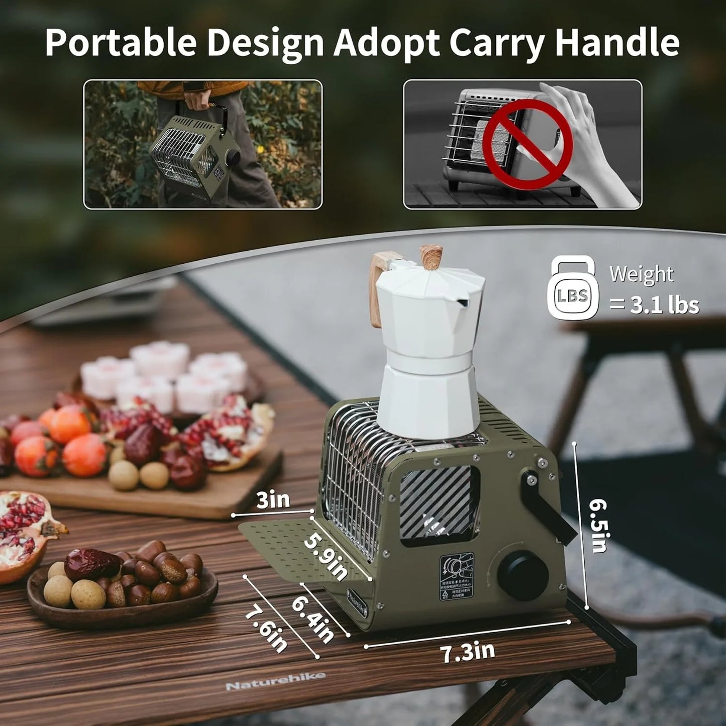 Naturehike Camp Heater Portable Space Heater For Indoor And Outdoor Camping