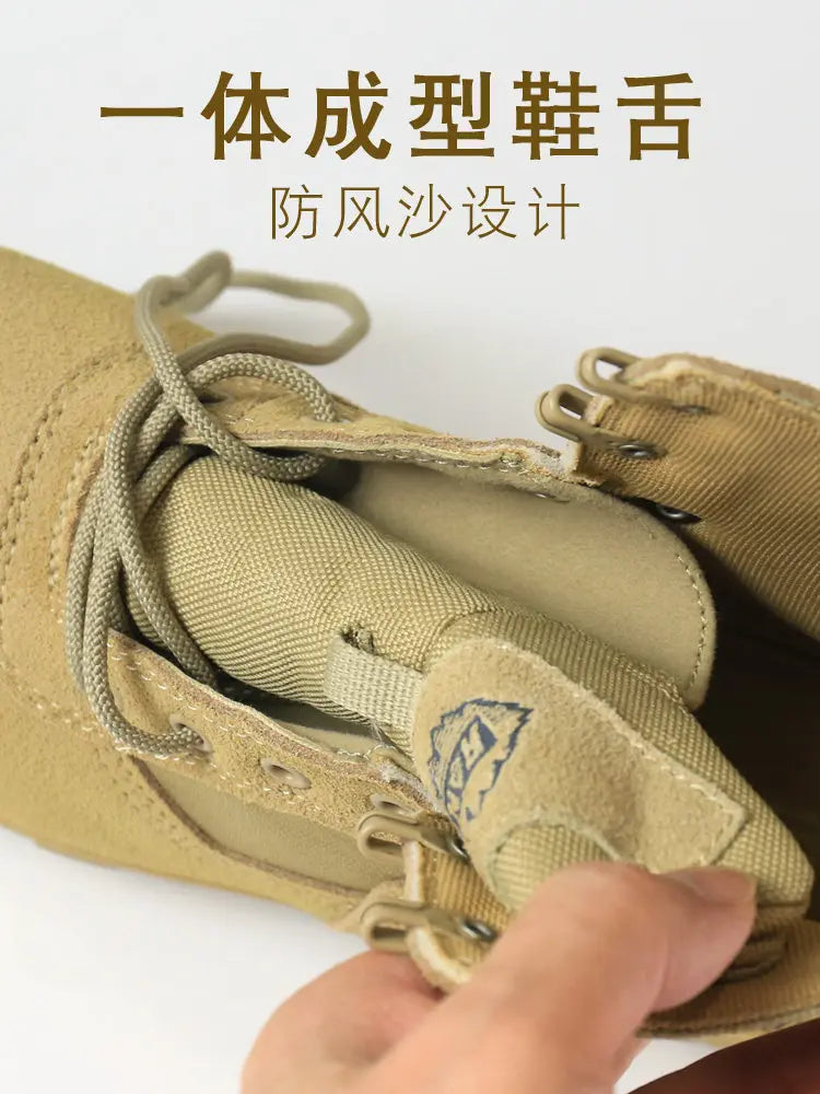 KOWM Hiking Shoes Men Waterproof Boots Rural Trekking