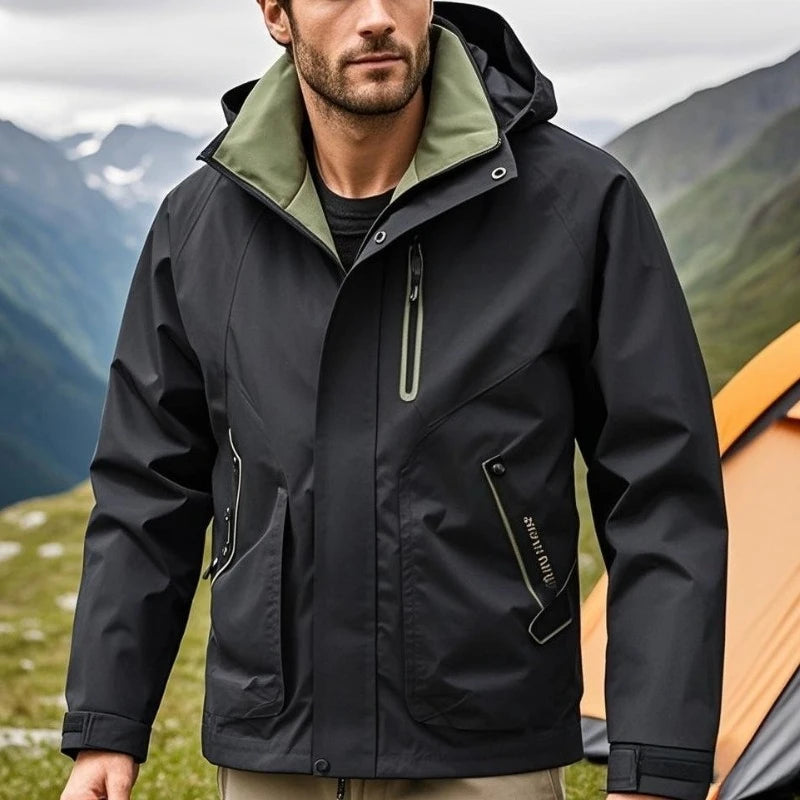 NONECN Waterproof Softshell Hiking Jacket for Men Outdoor Gear