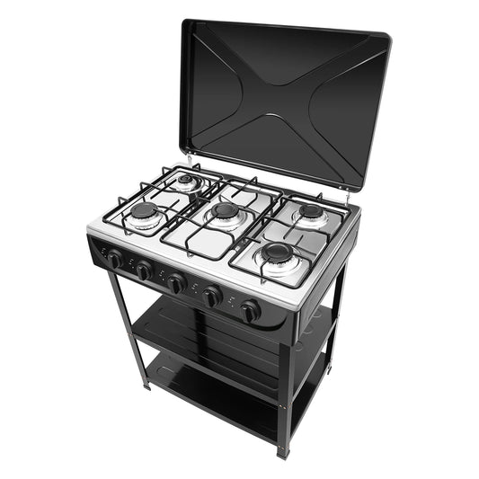 Five Burner Natural Gas Outdoor Portable Stove With Manual Ignition