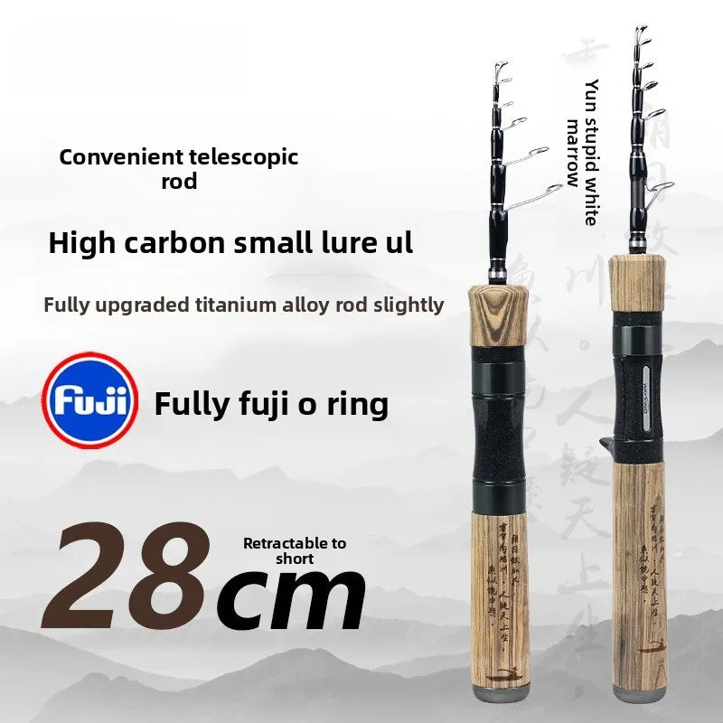 Telescopic Fishing Rod Portable Stream Pole for Travel