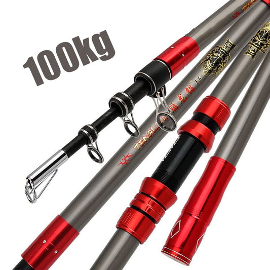 GTOFYU Long Distance Throwing Carbon Telescopic Fishing Rod