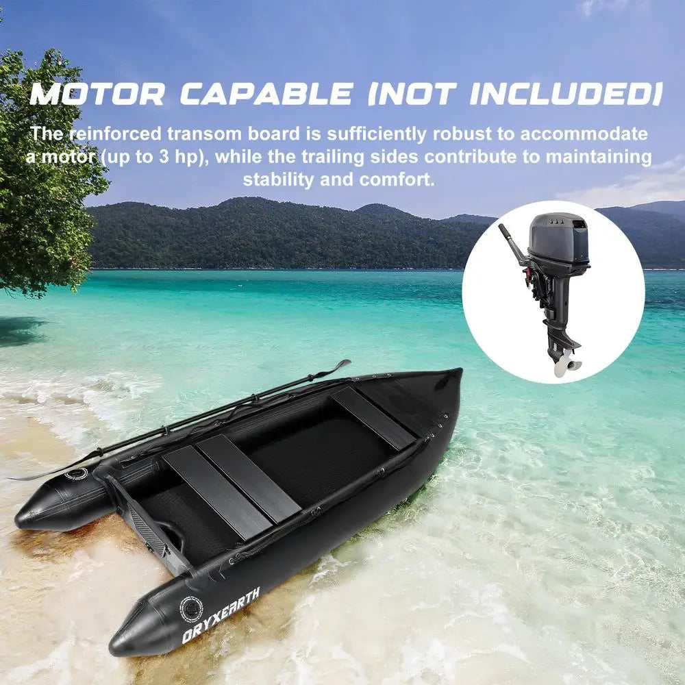 Inflatable Dinghy Boat For Adults With Aluminum Seat And Paddle
