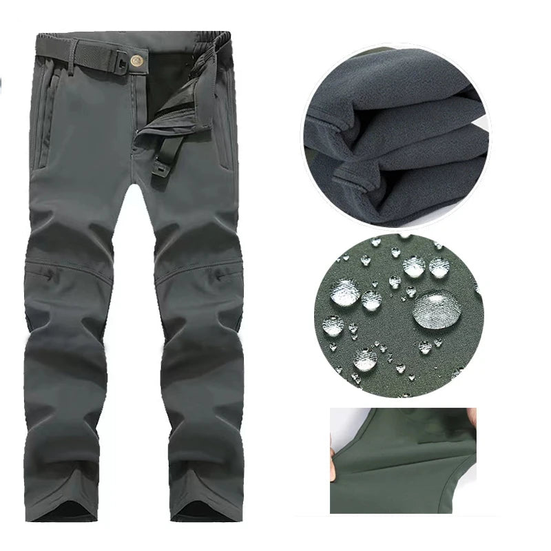 Mazerout Winter Tactical Jackets Waterproof Fleece Hooded Coat