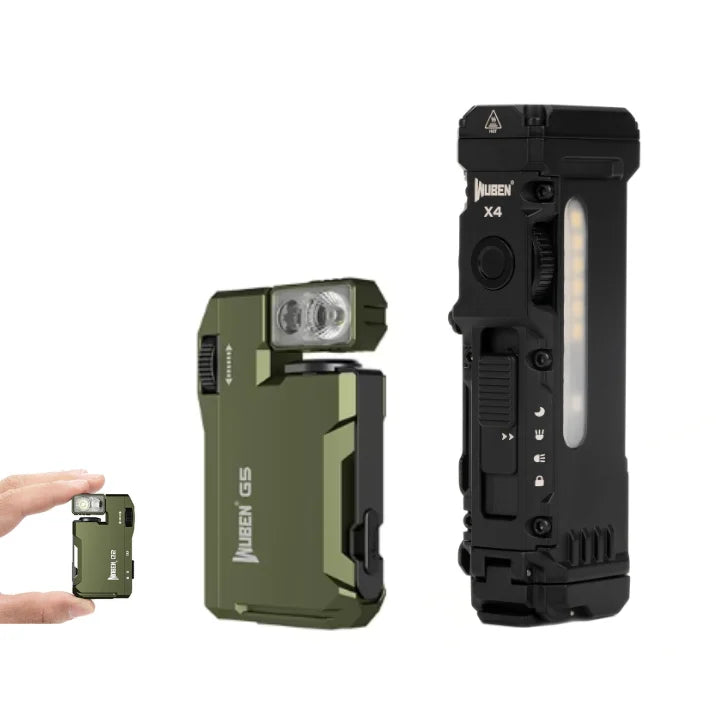 WUBEN X4 G5 EDC Flashlight Bundle Magnetic Tail RGB Rechargeable