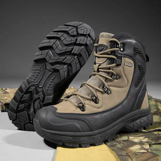 Outdoor Boots For Men Hiking Waterproof Non Slip Trekking