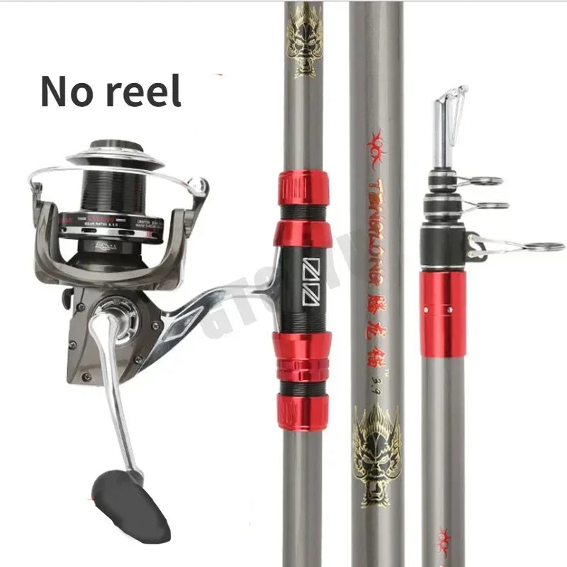 GTOFYU Long Distance Throwing Carbon Telescopic Fishing Rod