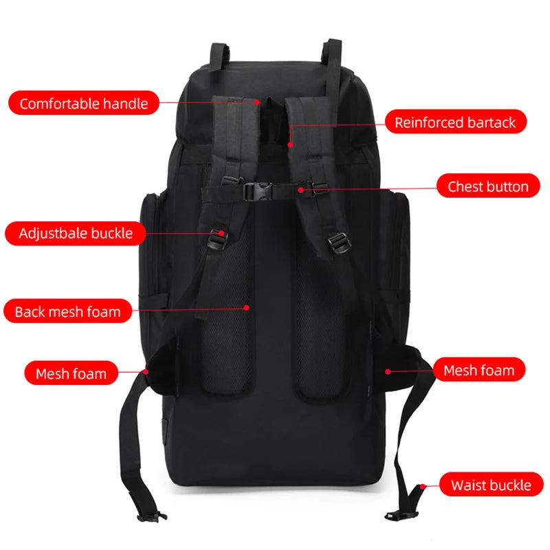 Scione Unisex Hiking Backpack Molle Trekking Rucksack