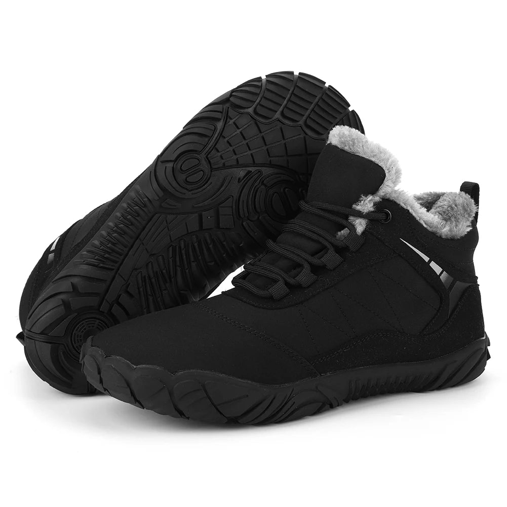Winter Barefoot Snow Boots For Men Non Slip Trekking Shoes