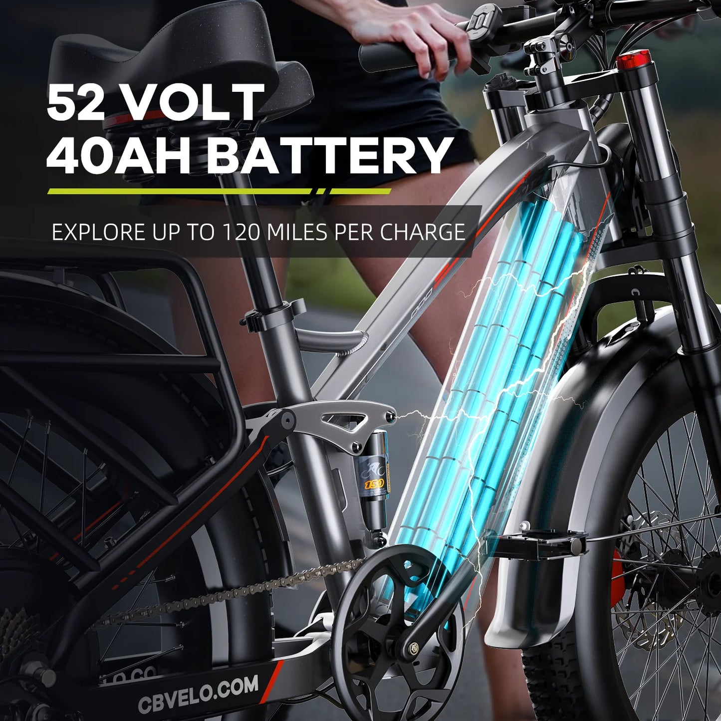 CYBERVELO 5000W Off Road Electric Bike EK9 Long Range