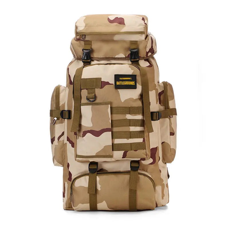 NONECN Tactical Backpack Large Capacity For Hiking Travel Waterproof