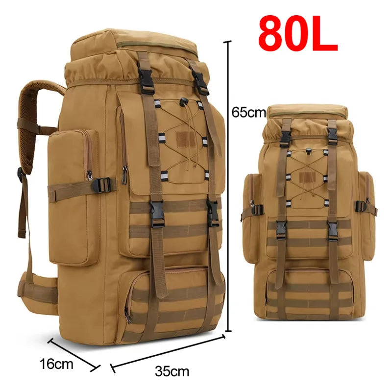 Scione Unisex Hiking Backpack Molle Trekking Rucksack