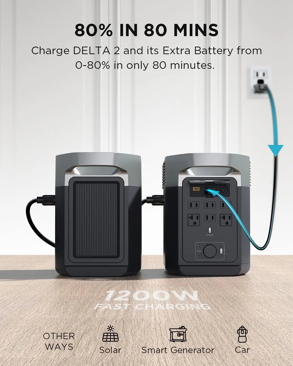 Smart Extra Battery 1024Wh LiFePO4 Expansion For Power Station
