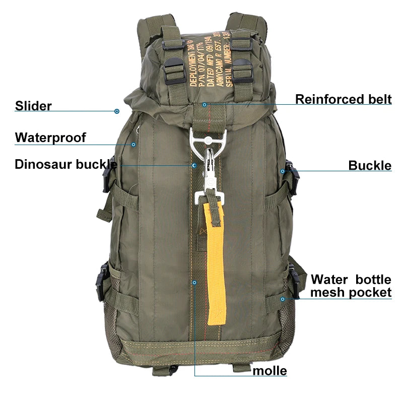 LQARMY Waterproof Hiking Backpack Lightweight Daypack For Travel
