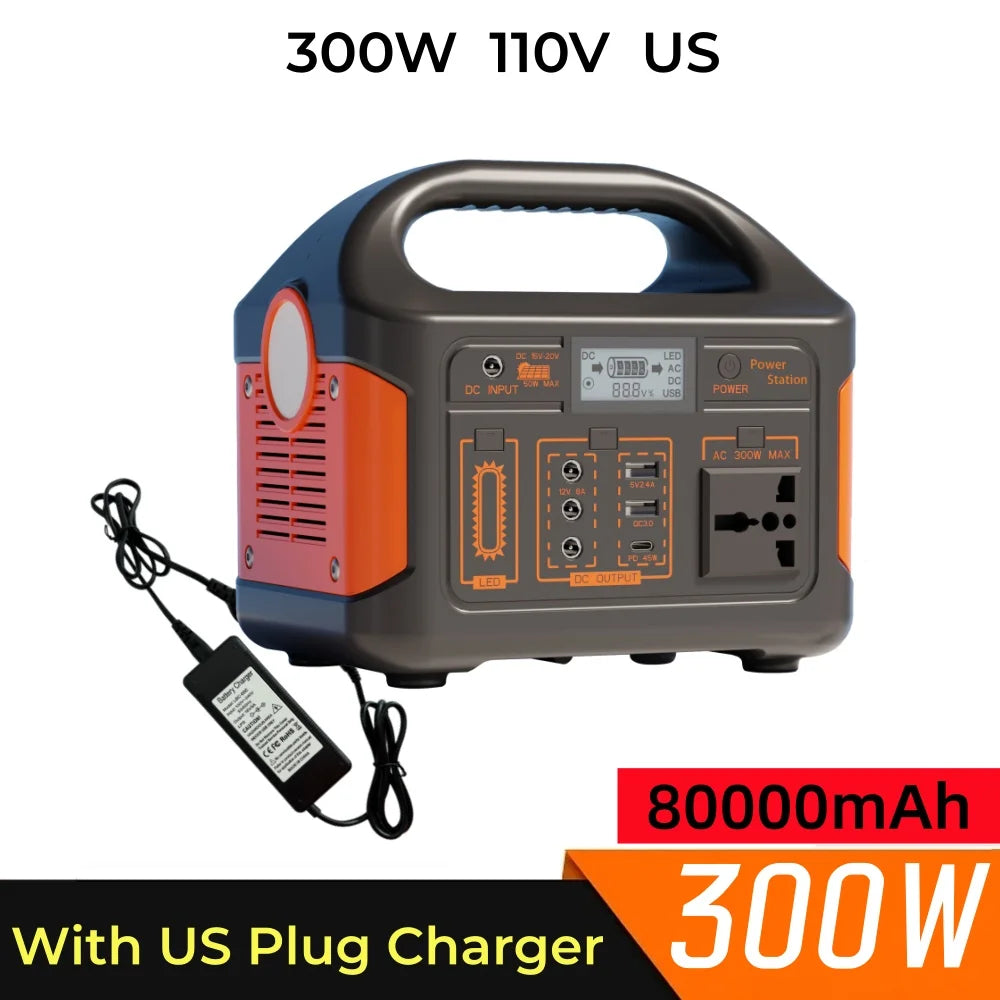 Jsdsolar 300W Portable Solar Power Station Generator 110V 220V