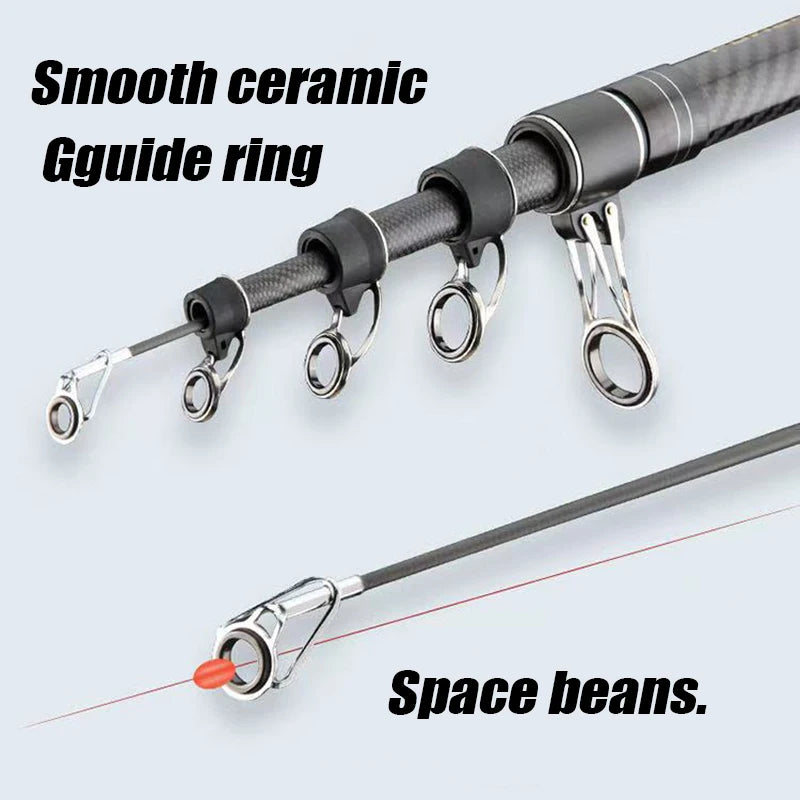 GTOFYU Telescopic Fishing Rod Carbon Thirty Pound Saltwater Freshwater
