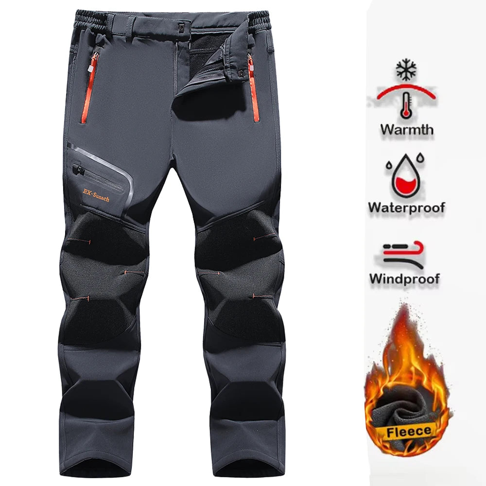NONECN Snow Pants For Men Waterproof Winter Hiking Trekking