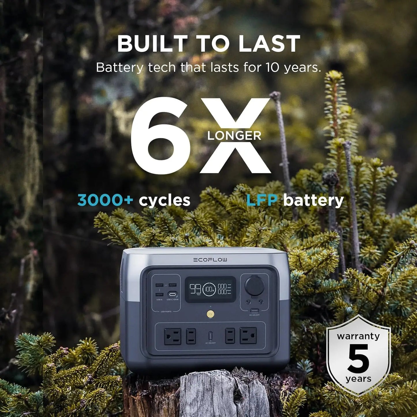 ECOFLOW River 2 Max Portable Power Station 499Wh LiFePO4 Battery
