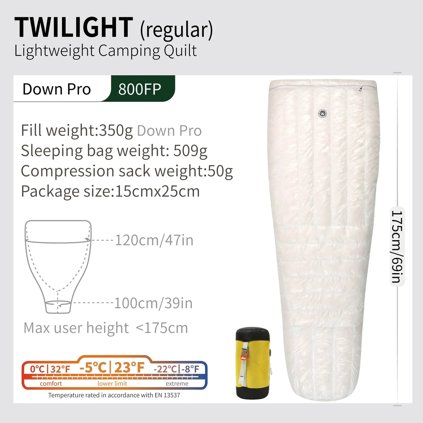 AEGISMAX Twilight Down Sleeping Bag Ultralight Winter Camping
