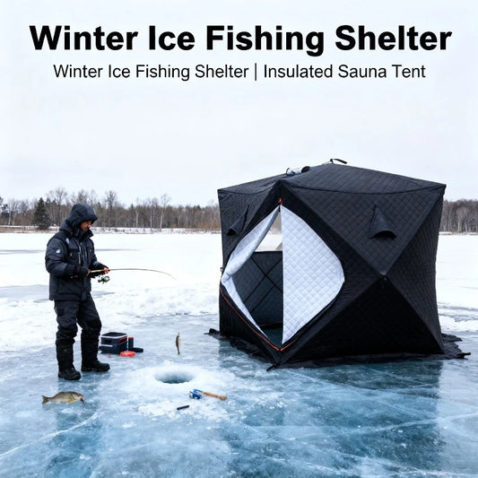 Portable Ice Fishing Shelter Easy Set Up Waterproof Windproof Tent