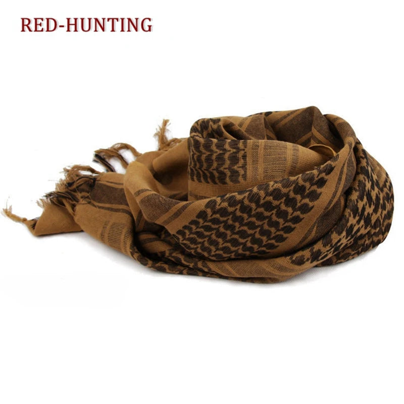 Tactical Keffiyeh Shemagh Arab Scarf Head Wrap Cotton Winter Scarves