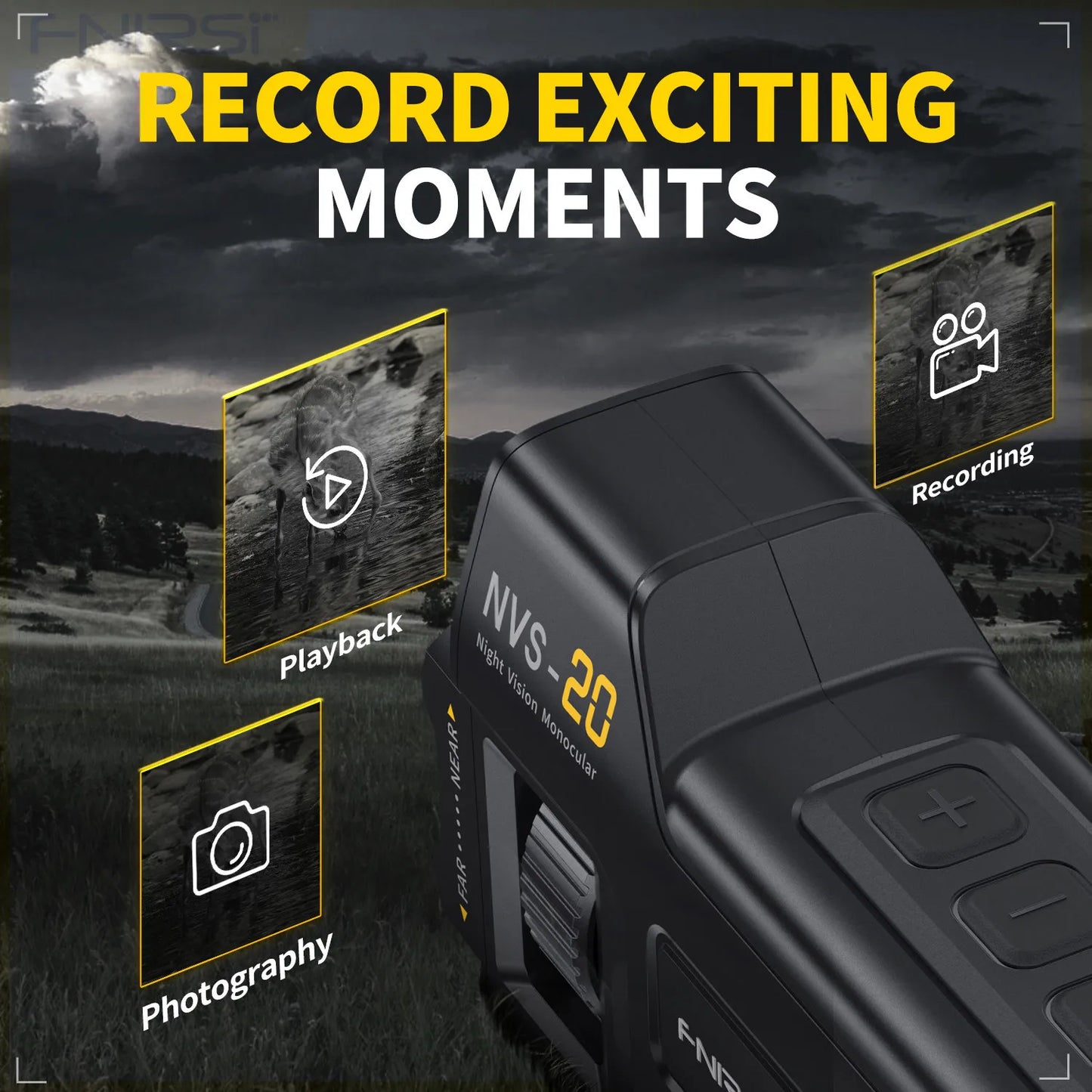 FNIRSI NVS-20 4K Monocular Telescope With 5x Digital Zoom