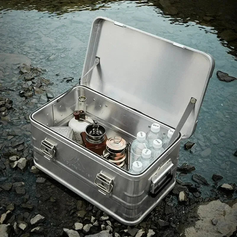 MOUNTAINHIKER Outdoor Aluminum Storage Box For Camping