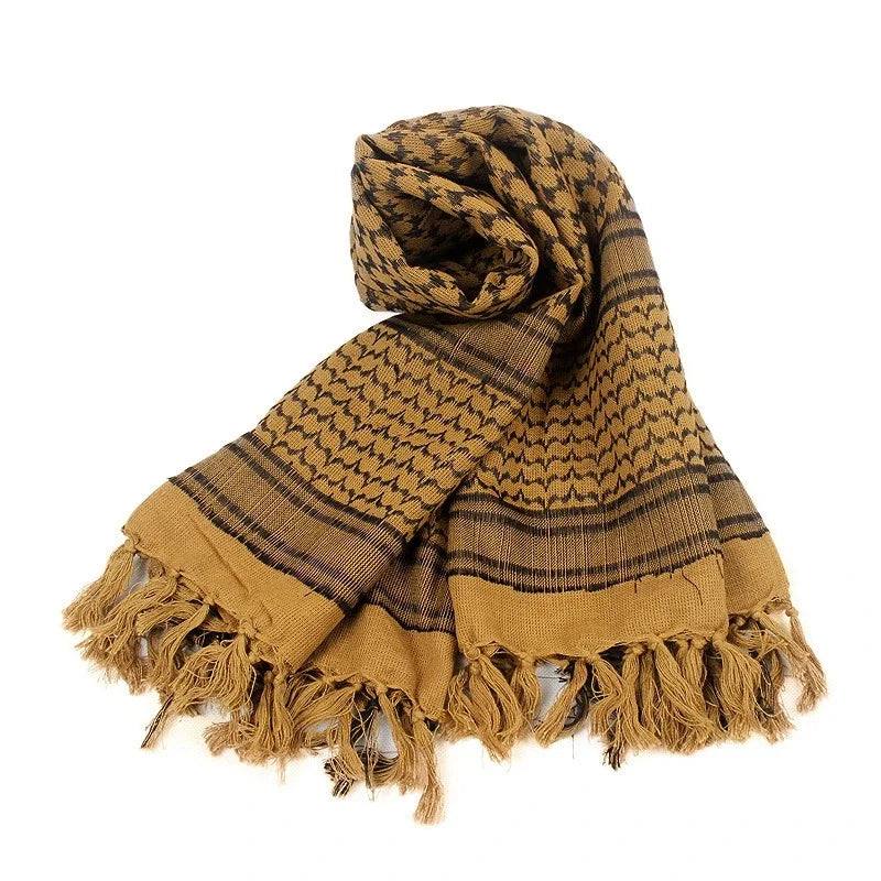 Tactical Keffiyeh Shemagh Arab Scarf Head Wrap Cotton Winter Scarves