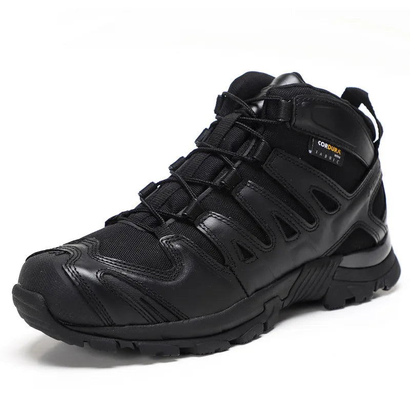 KOWM Hiking Shoes Men Waterproof Boots Rural Trekking