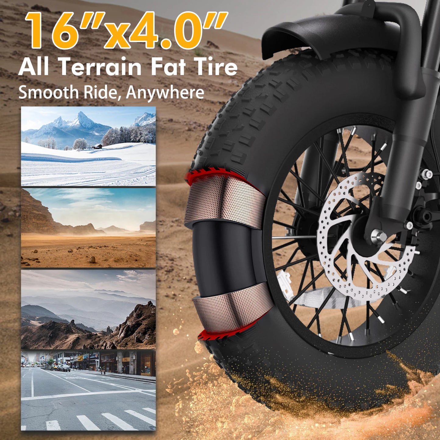 Bodywel M16 Off Road Electric Bike for Adults All Terrain