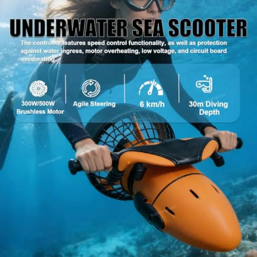 Underwater Thruster Set For Snorkeling And Diving Gear 500W Motor