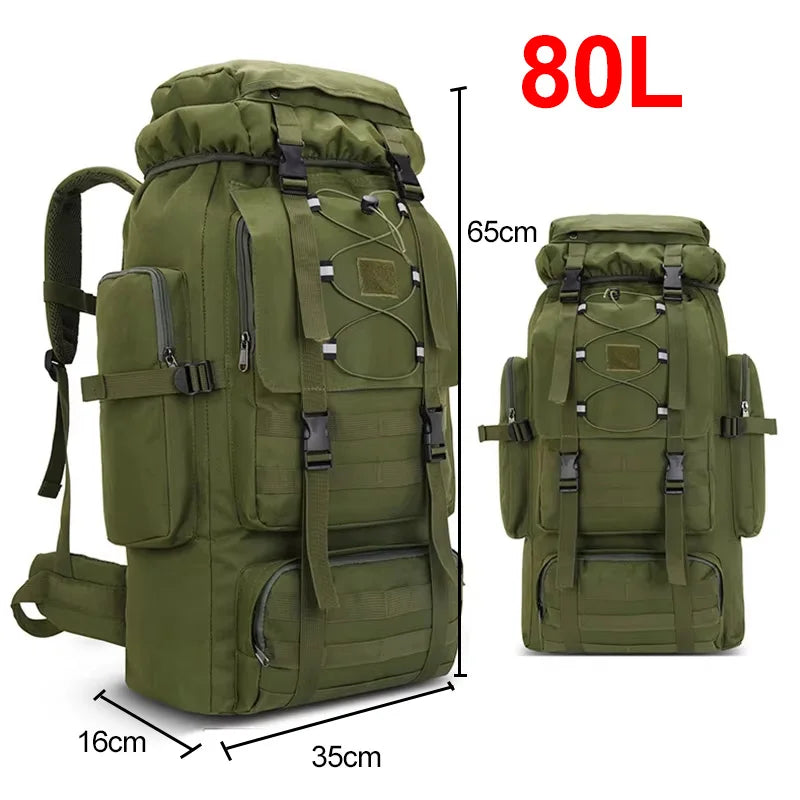 Scione Unisex Hiking Backpack Molle Trekking Rucksack