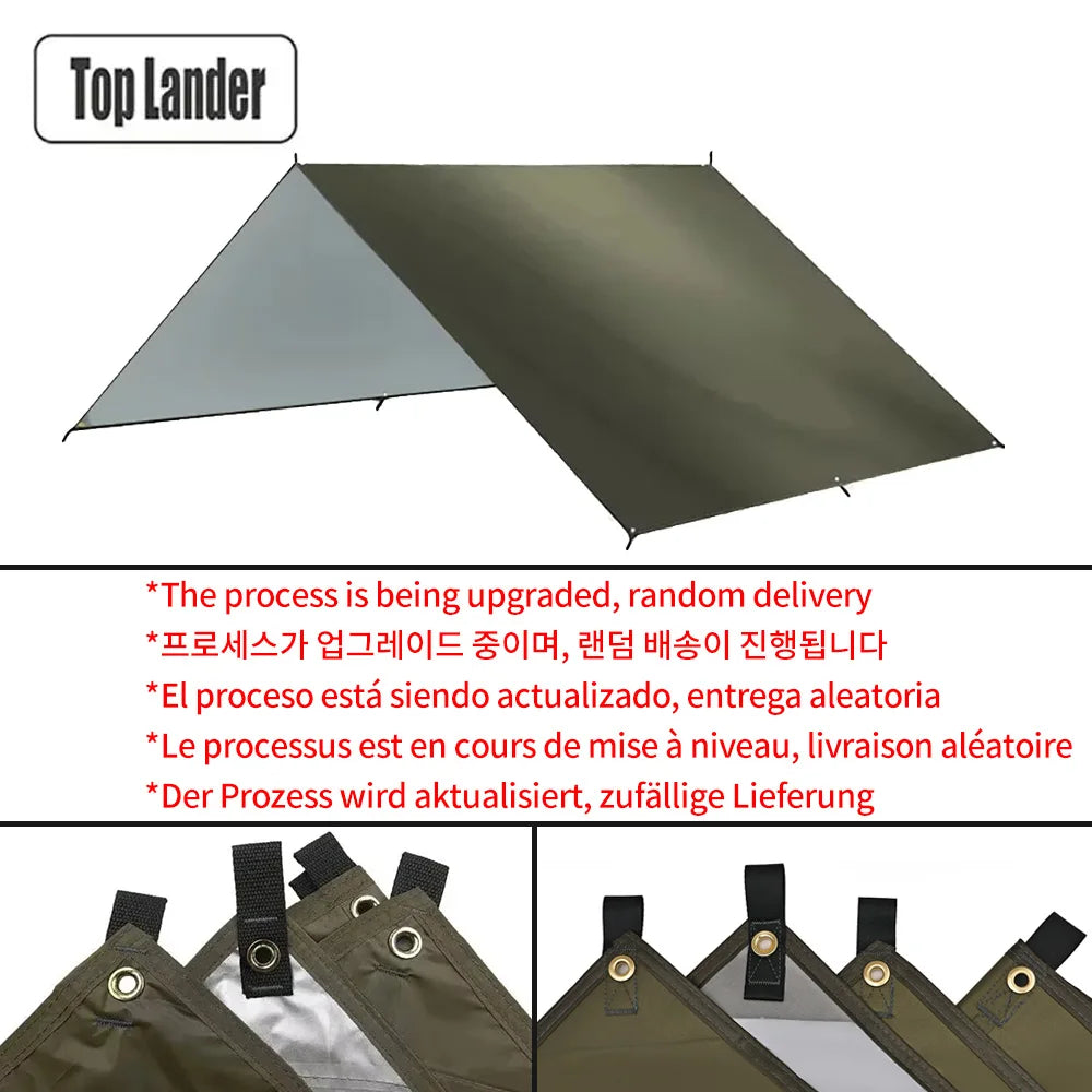 Top Lander Camping Tarp Waterproof Sun Shelter Outdoors