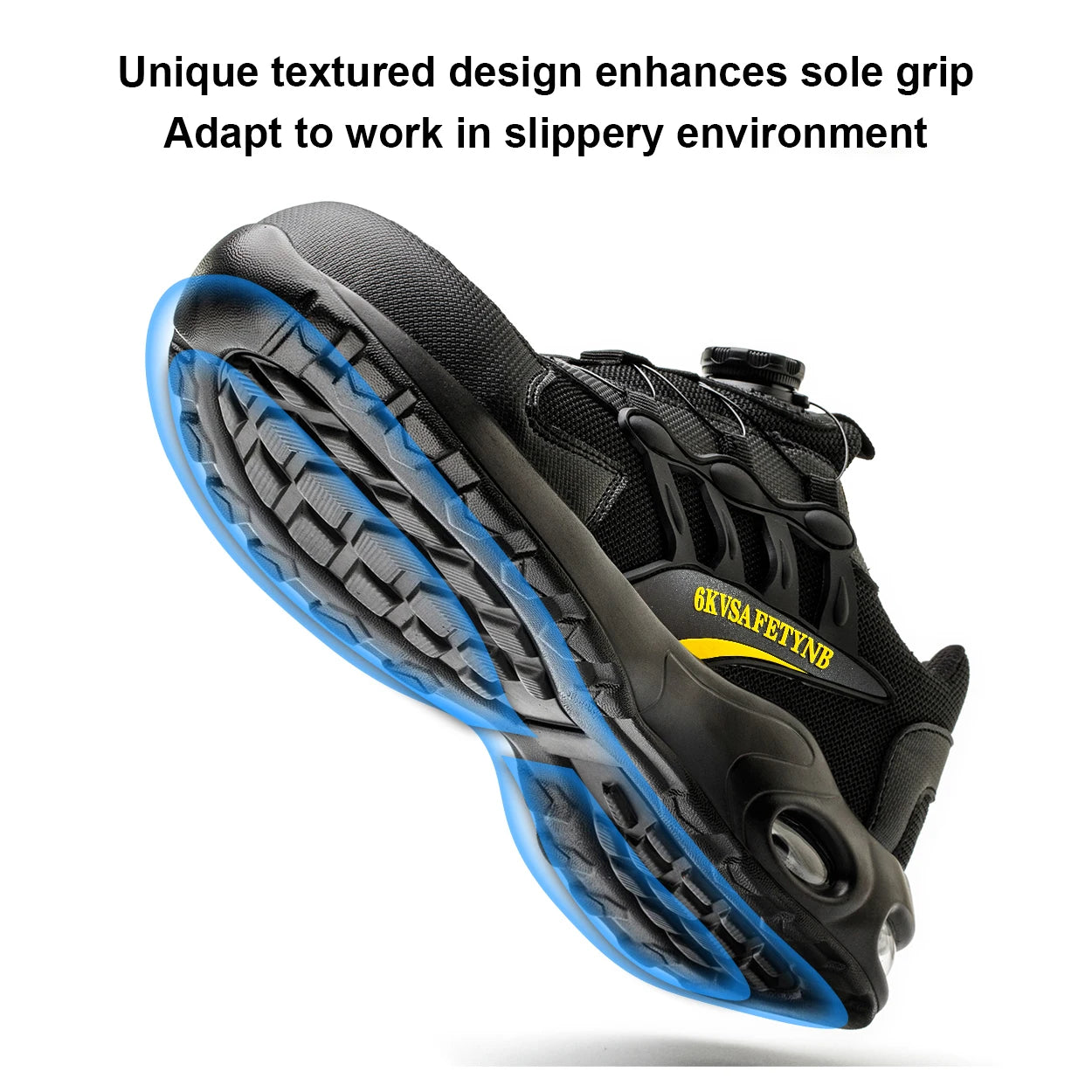 Men Steel Toe Safety Shoes Puncture Resistant Air Cushion Boots
