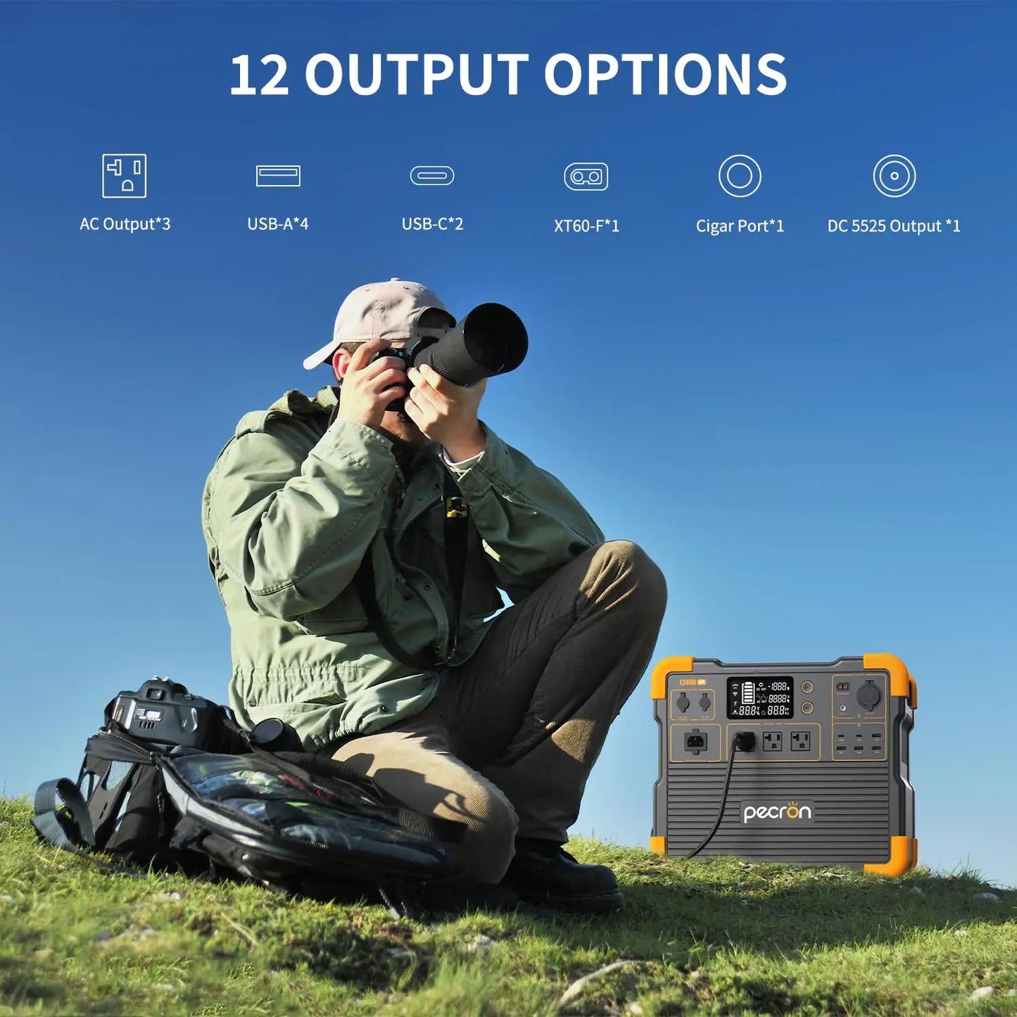 E2400LFP Portable Power Station 2048Wh Solar Generator