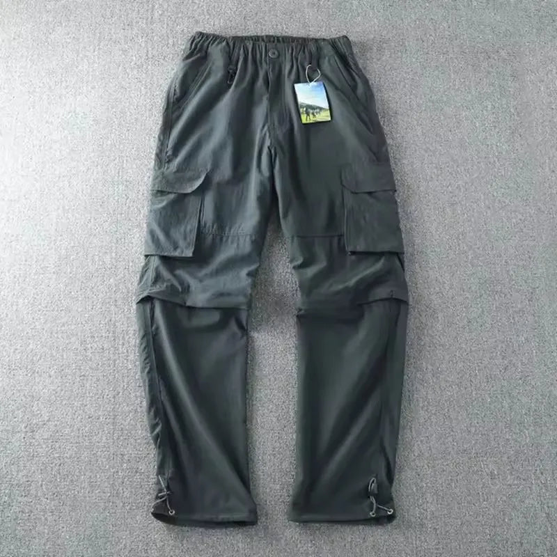 NONECN Men Quick-Dry Outdoor Pants For Hiking And Travel