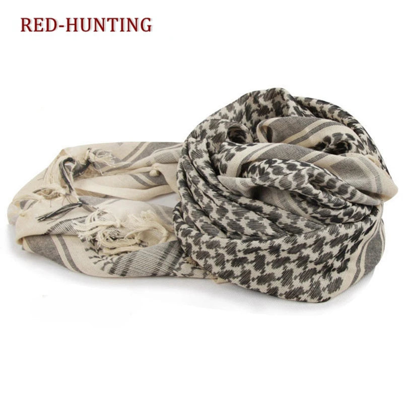 Tactical Keffiyeh Shemagh Arab Scarf Head Wrap Cotton Winter Scarves