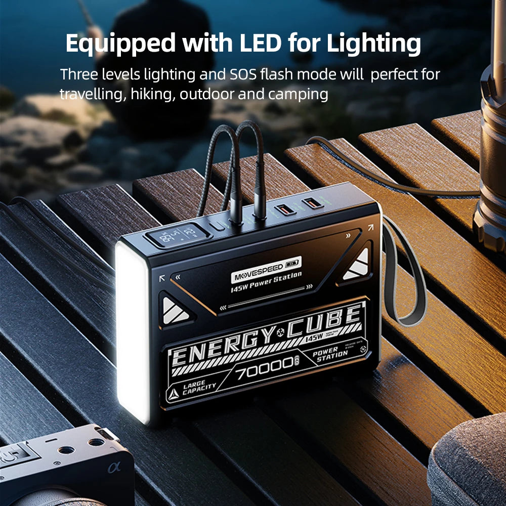 LED Camping Lantern 70000mAh Rechargeable Outdoor Power Backup
