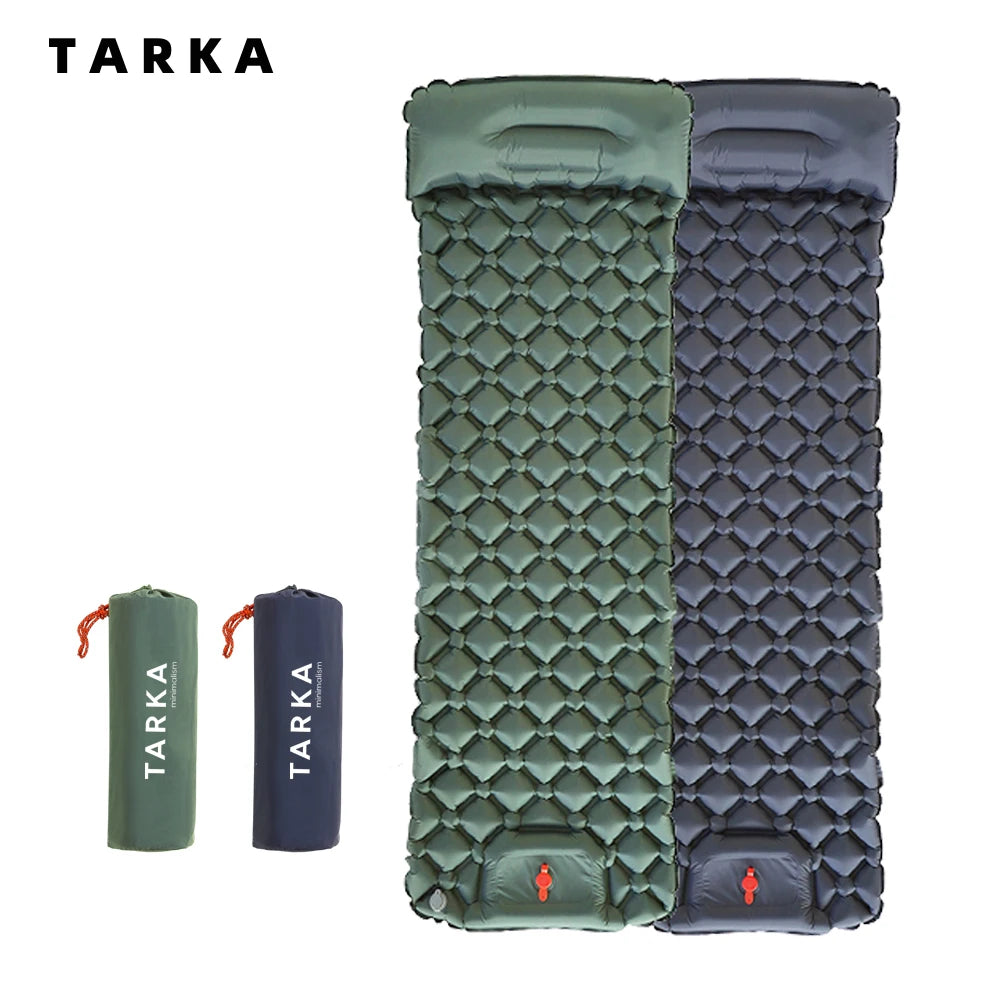 TARKA Inflatable Camping Mat With Pillow For Hiking And Climbing