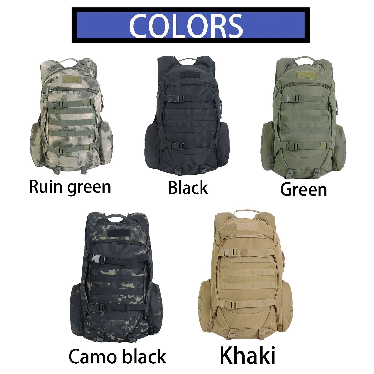 ThuramCN Waterproof Fishing Hiking Backpack for Outdoors