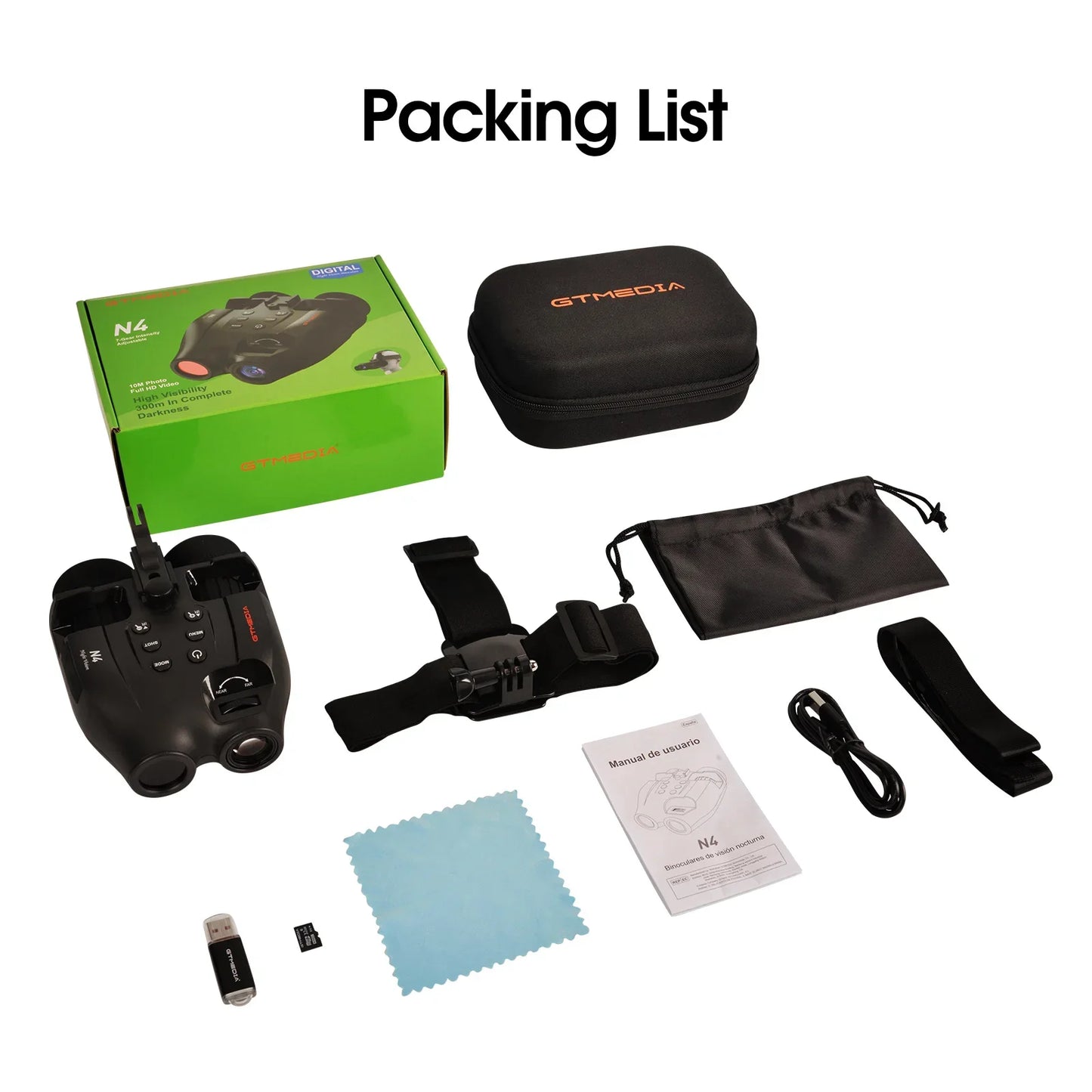 POMIACAM Night Vision Binoculars N4 850nm Infrared 1080P Video