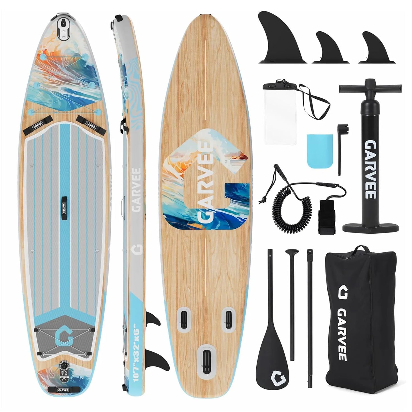 Inflatable Stand Up Paddle Board With Accessories And Camera Mount