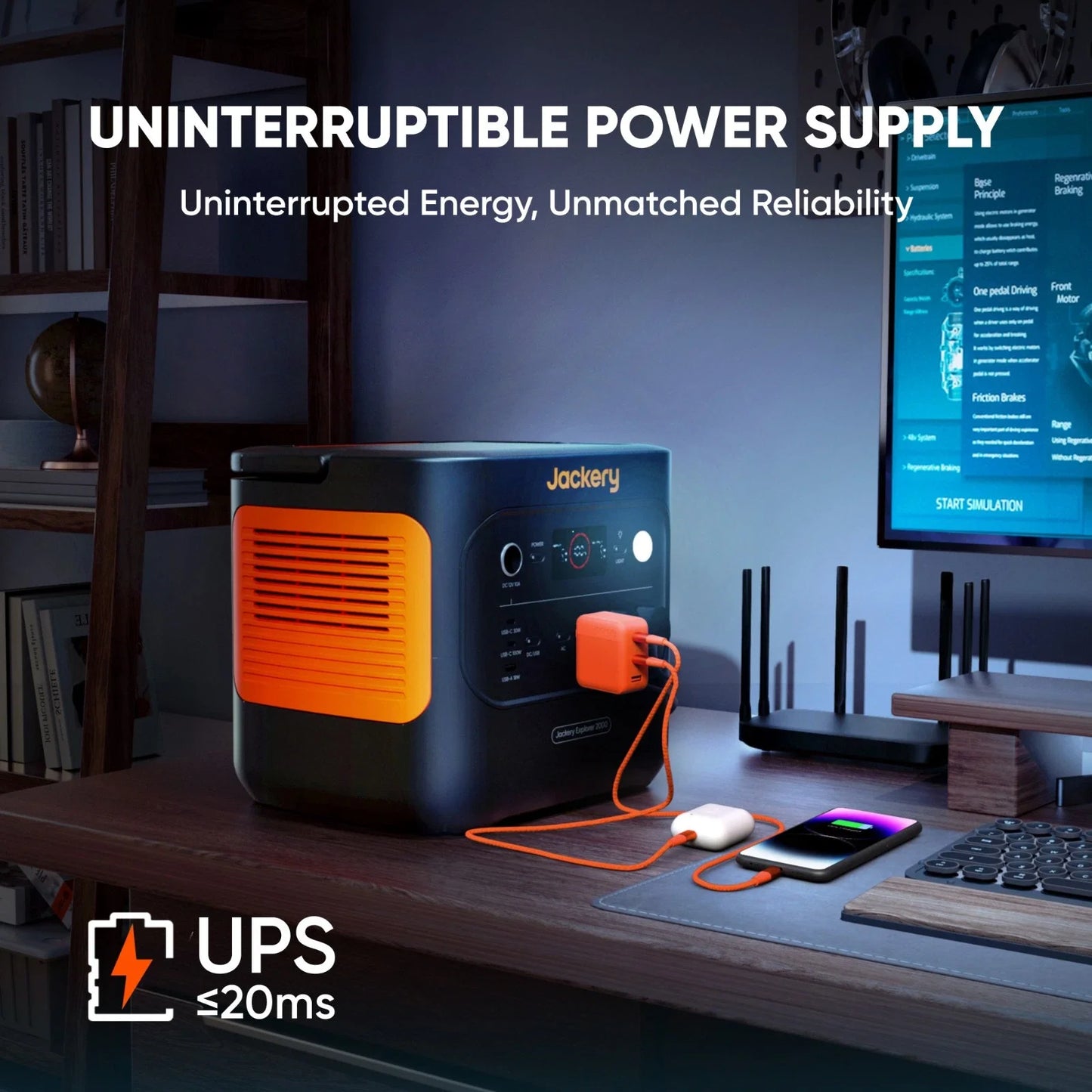 Jackery Explorer 2000v2 Portable Power Station With 200W Solar Panel