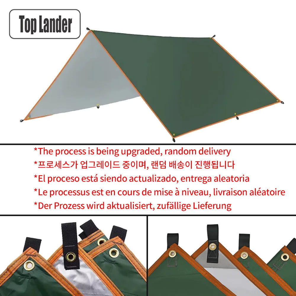 Top Lander Camping Tarp Waterproof Sun Shelter Outdoors