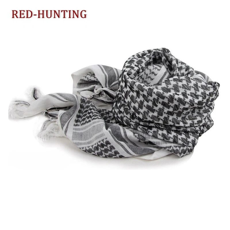 Tactical Keffiyeh Shemagh Arab Scarf Head Wrap Cotton Winter Scarves