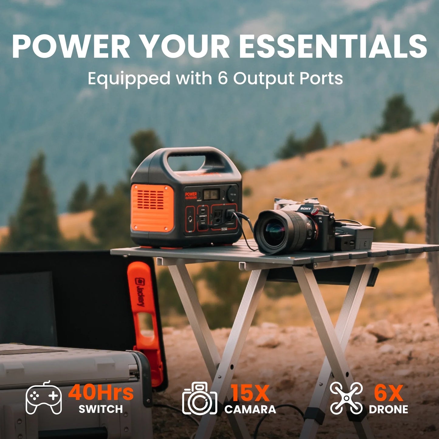 Jackery Explorer 300 Portable Power Station With Extension Cord