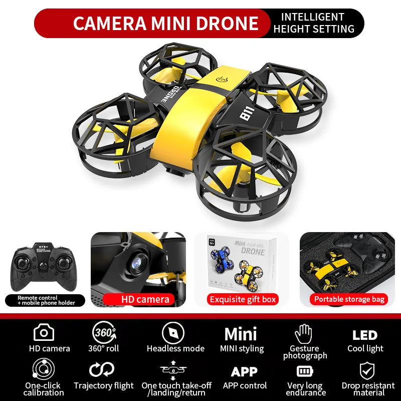 Dowellin D12 Mini RC Drone Quad Copter With Fixed Camera