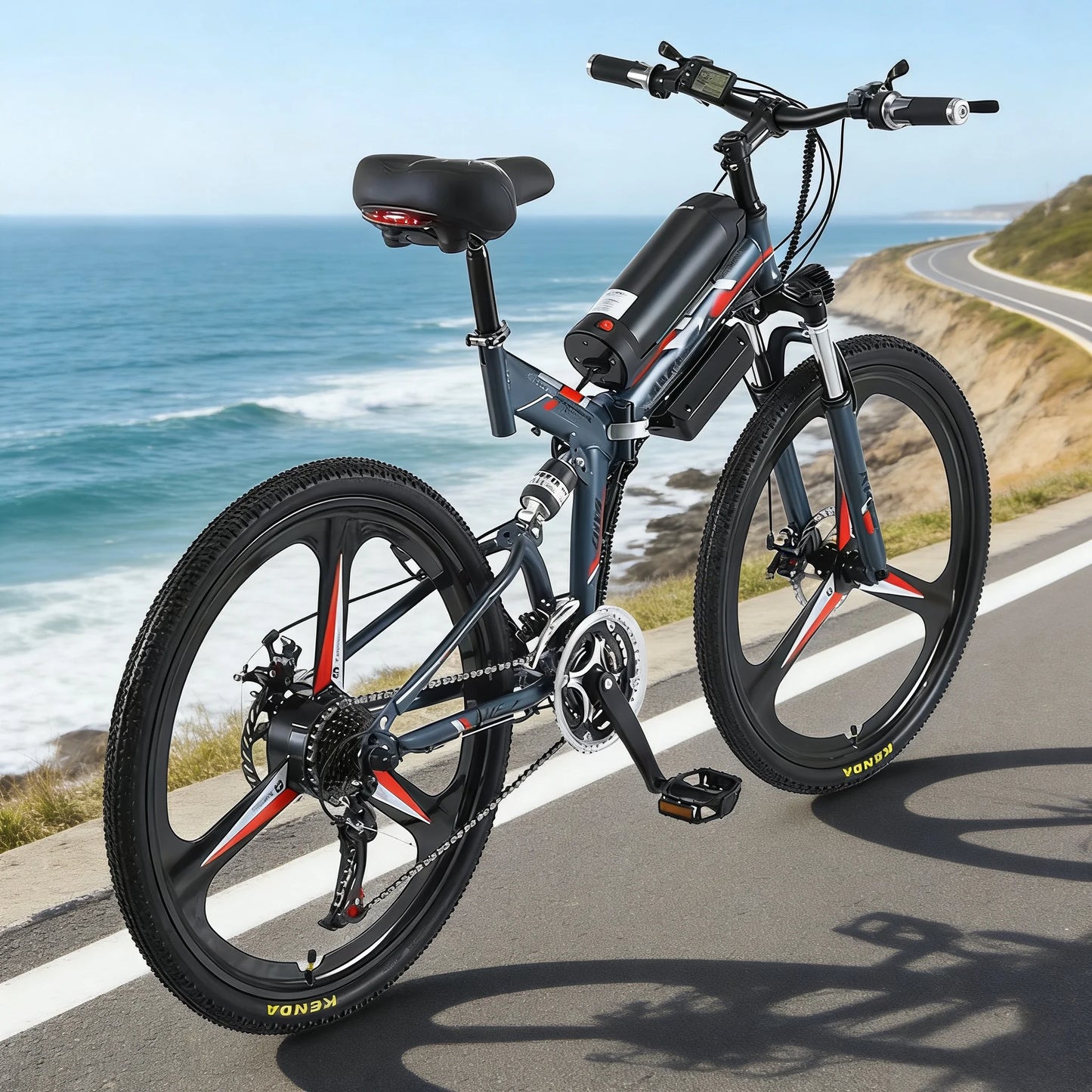 Foldable City Electric Bike For Adults With 500W Brushless Motor