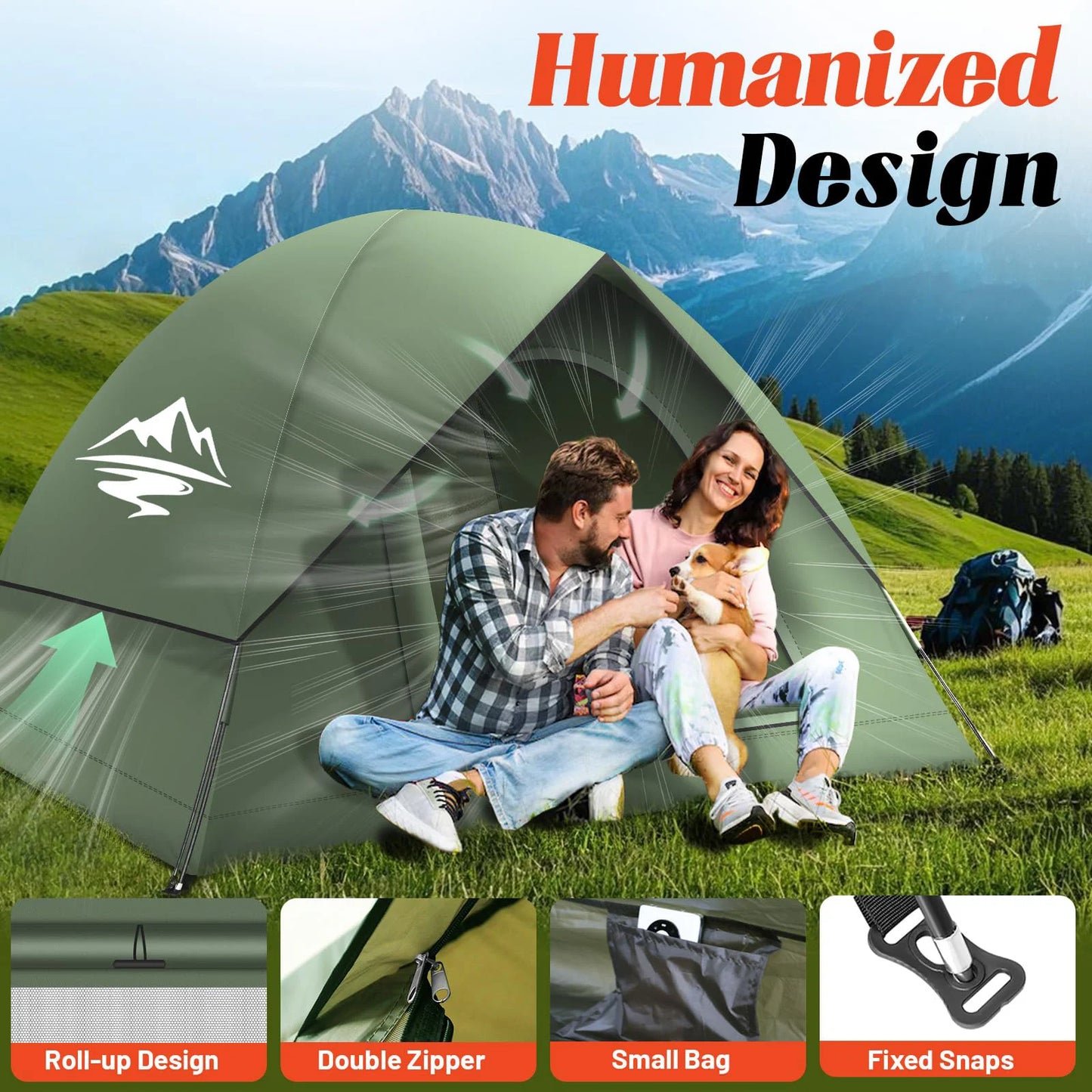 Four Season Camping Tent Waterproof Windproof Easy Setup
