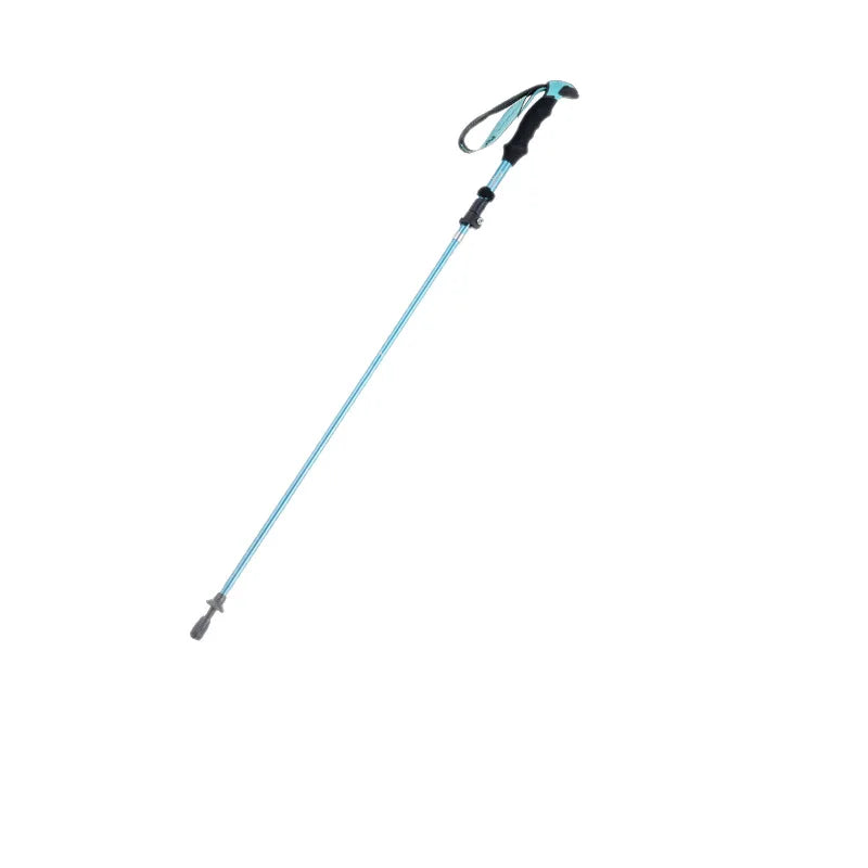 Hiking stick Cane Outdoor folding equipment  l climbing multi-functional crutches Carbon ultra-light telescopic crutches